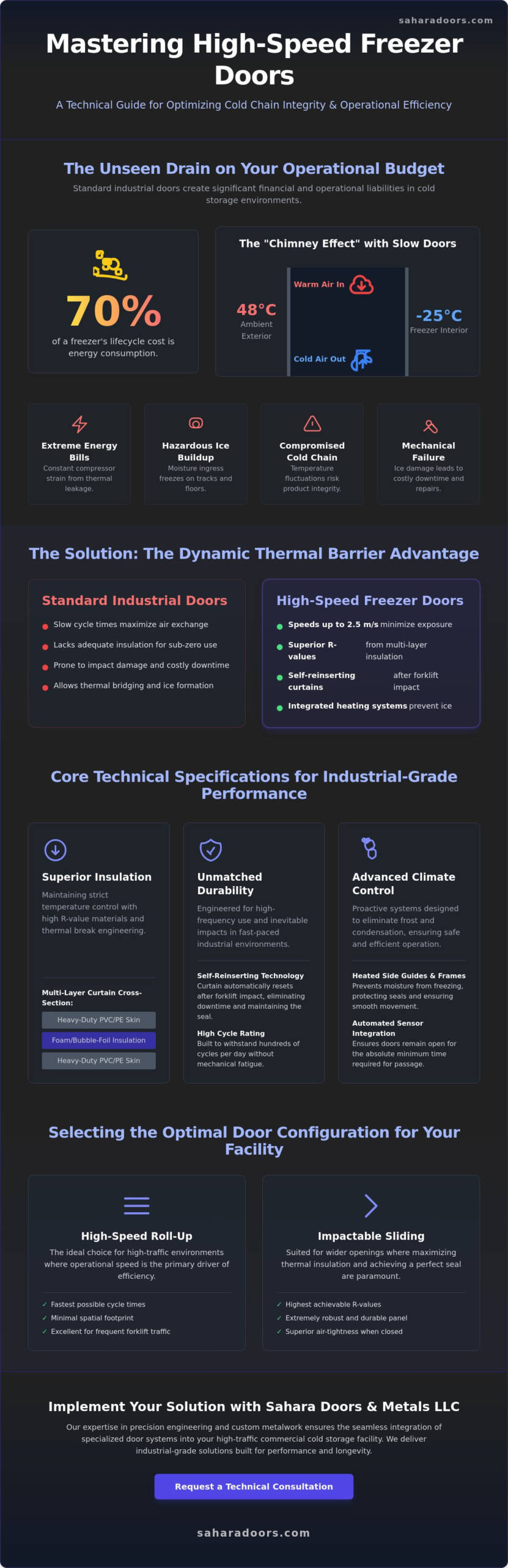 High Speed Freezer Doors: A Professional Buyer’s Guide for Cold Storage (2026)