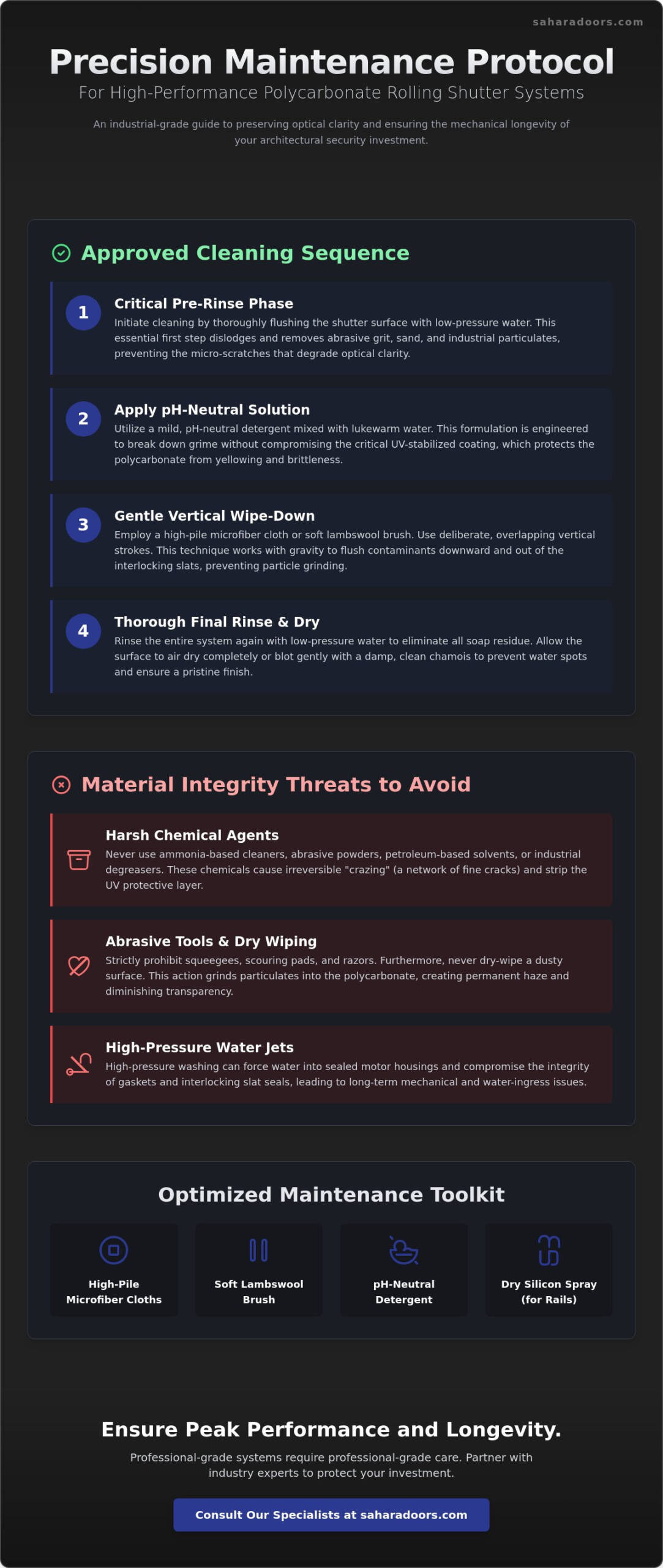 Polycarbonate Shutter Maintenance Guide: Protecting Clarity and Security in 2026
