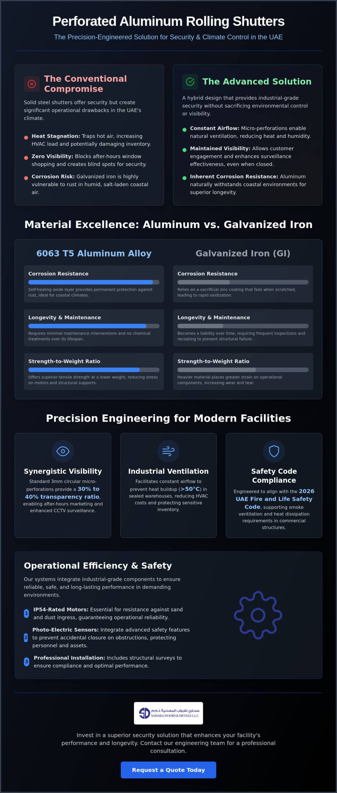 The Professional Guide to Perforated Aluminum Rolling Shutter Systems in the UAE (2026)