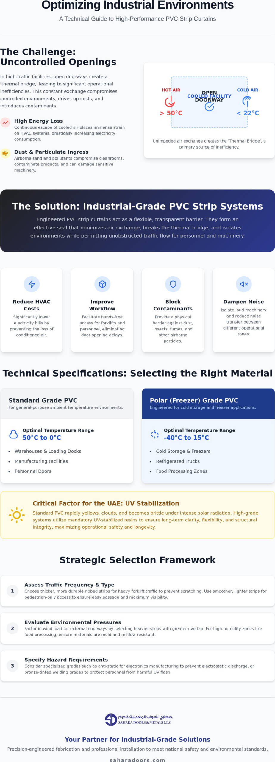 PVC Strip Curtains in the UAE: The 2026 Industrial Guide to Environmental Control