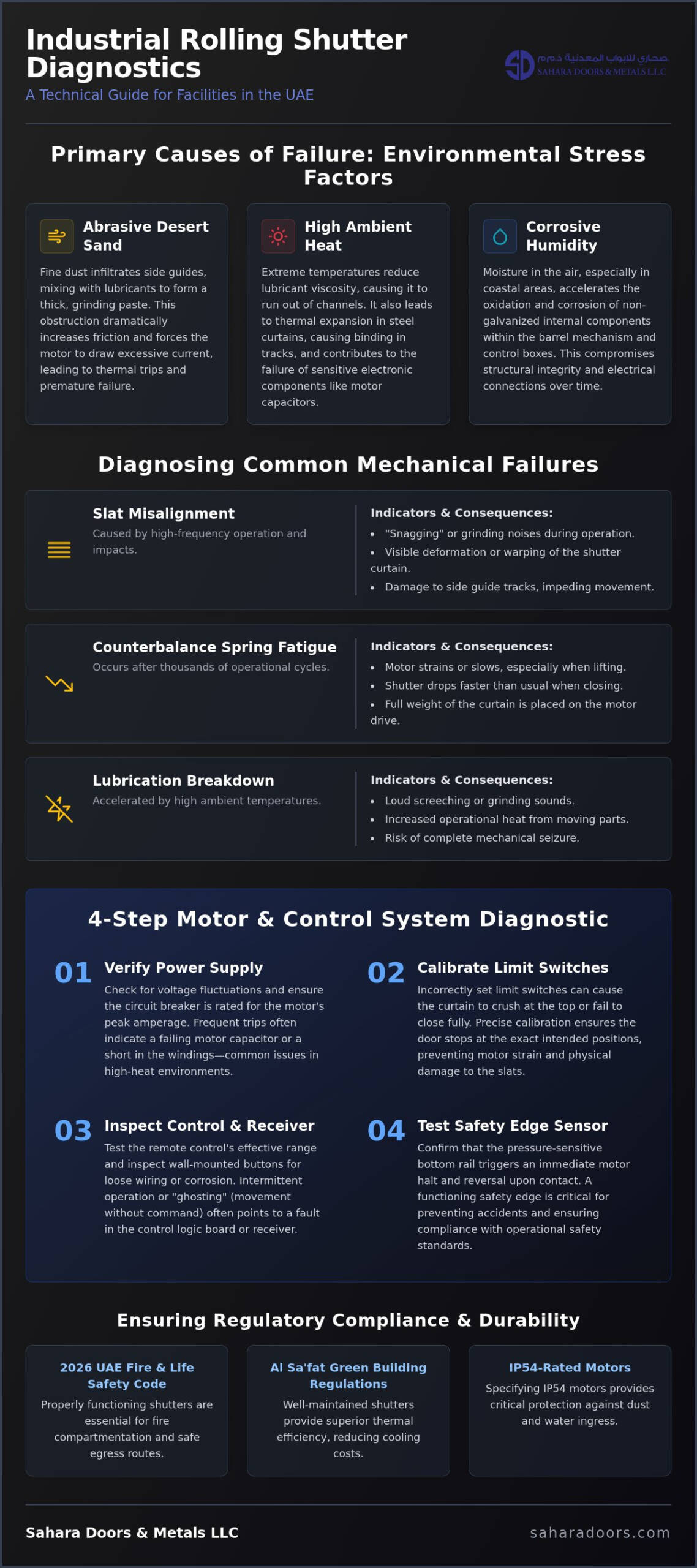 Complete industrial rolling shutter repair Guide for Success-SAHARA DOORS