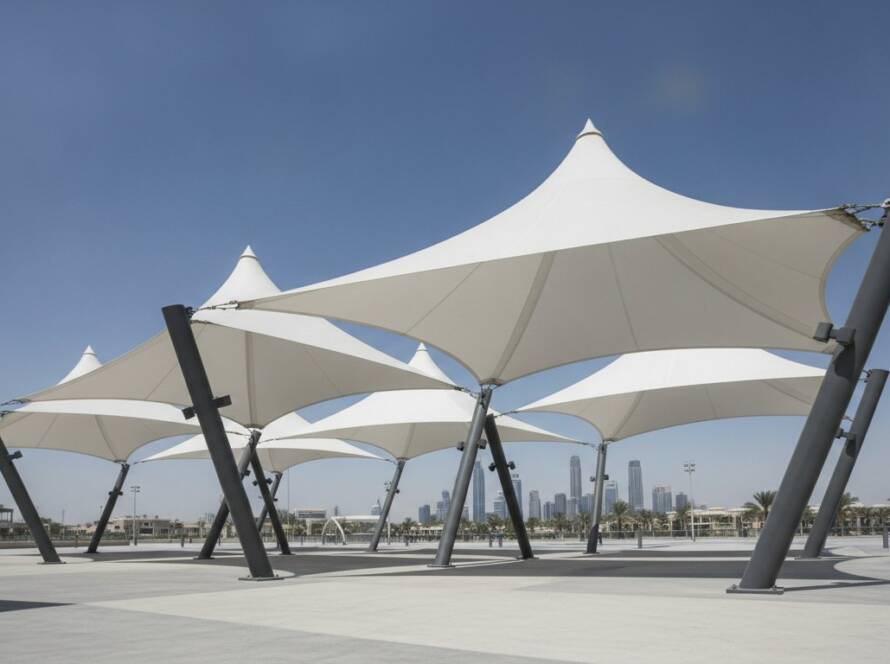 Tensile Shade Structures UAE: The 2026 Professional Design & Installation Guide